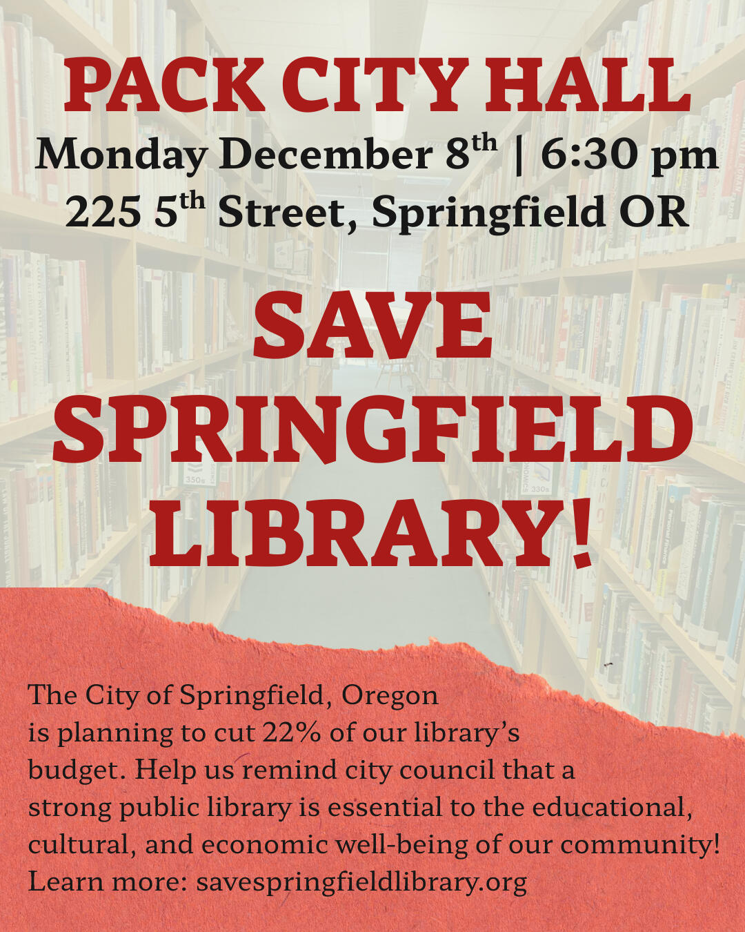 Save Springfield Library!